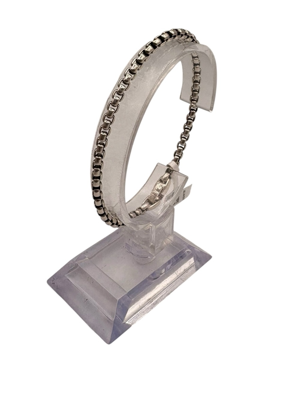 David Yurman Silver Box Chain Bracelet